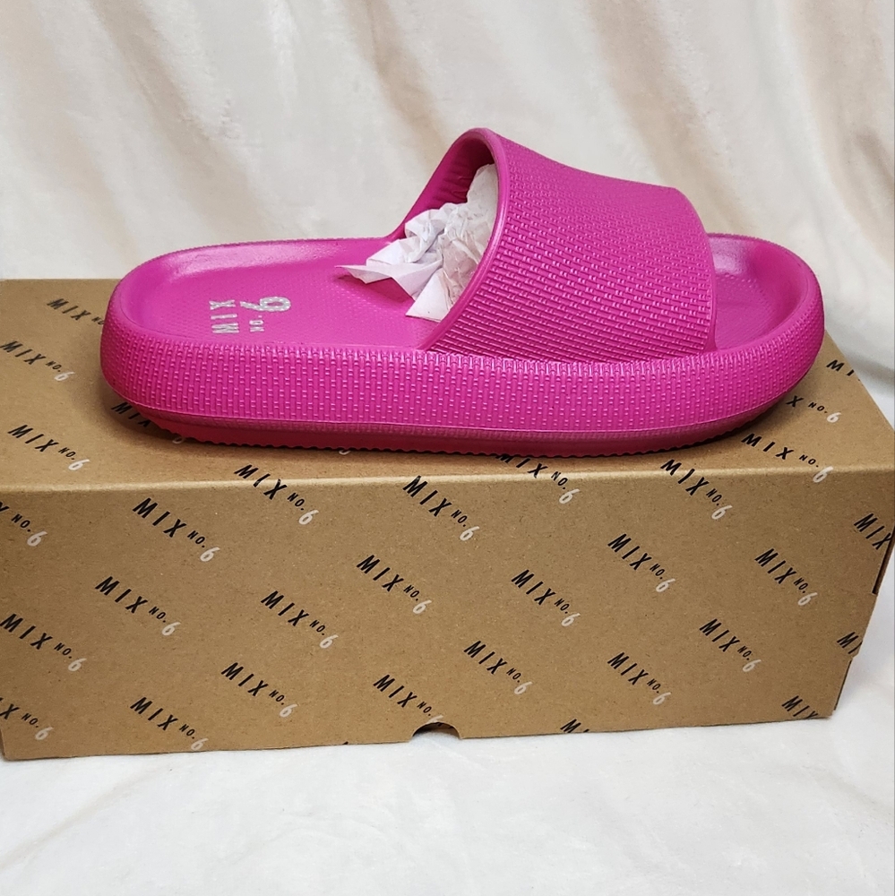 Mix No. 6 Azalea Pink Slide Sandals